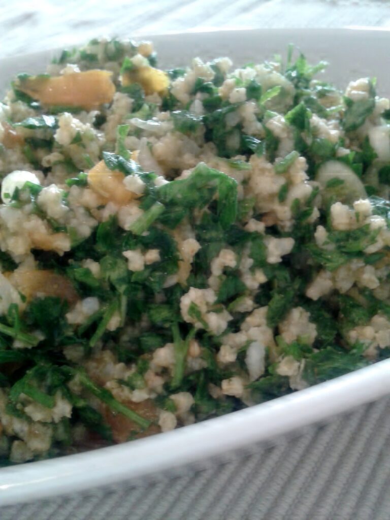 Köleses tabbouleh